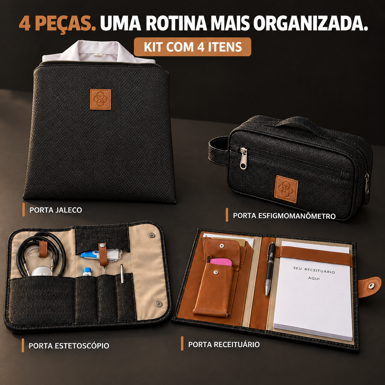 Kit Organizador Médico Unissex